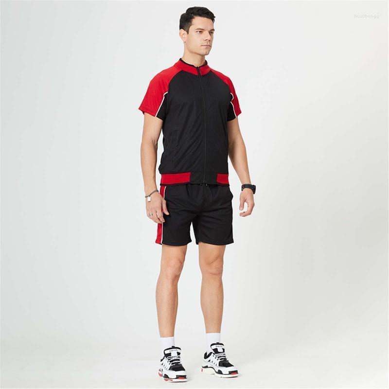 Men' Tracksuits Men' Summer Leisure Sports Set Zipper Top Suit Outdoor Running Fine Grain Color Matching Two Sets Ropa Deportiva
Men' Tracksuits Men' Summer Leisure Sports Set Zipper Top Suit Outdoor Running Fine Grain Color Matching Two Sets Ropa Deportiva