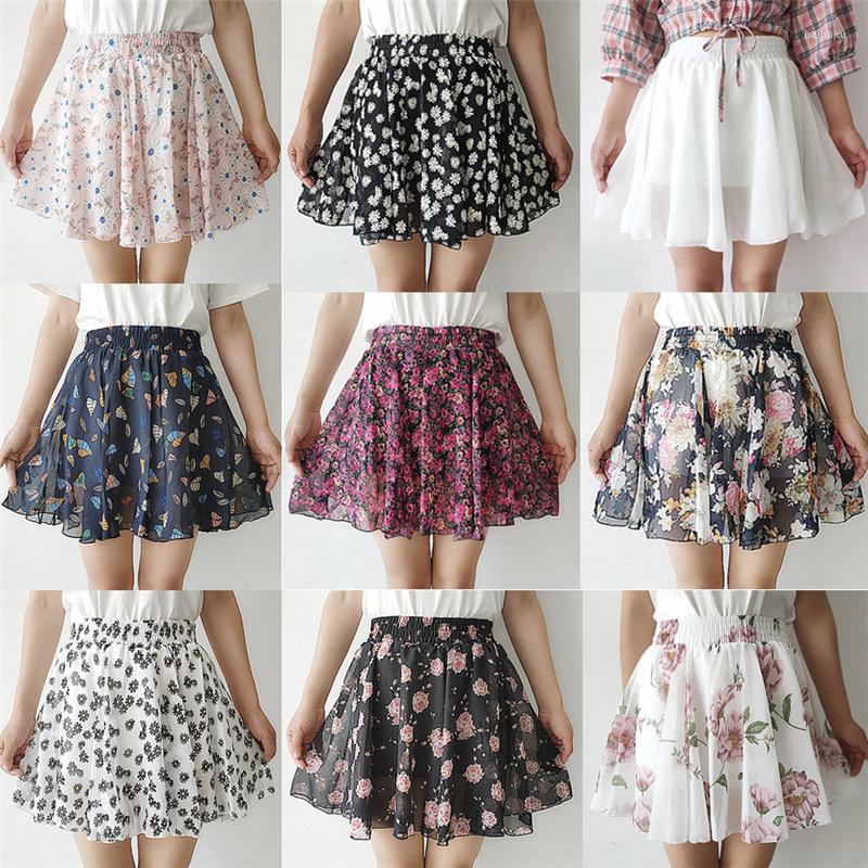 Skirts Summer Women High Waist Chiffon Sweet Ladies Elastic A-line Umbrella Lined Big Swing Short Skirt Safety Pants, 27
Skirts Summer Women High Waist Chiffon Sweet Ladies Elastic A-line Umbrella Lined Big Swing Short Skirt Safety Pants, 27