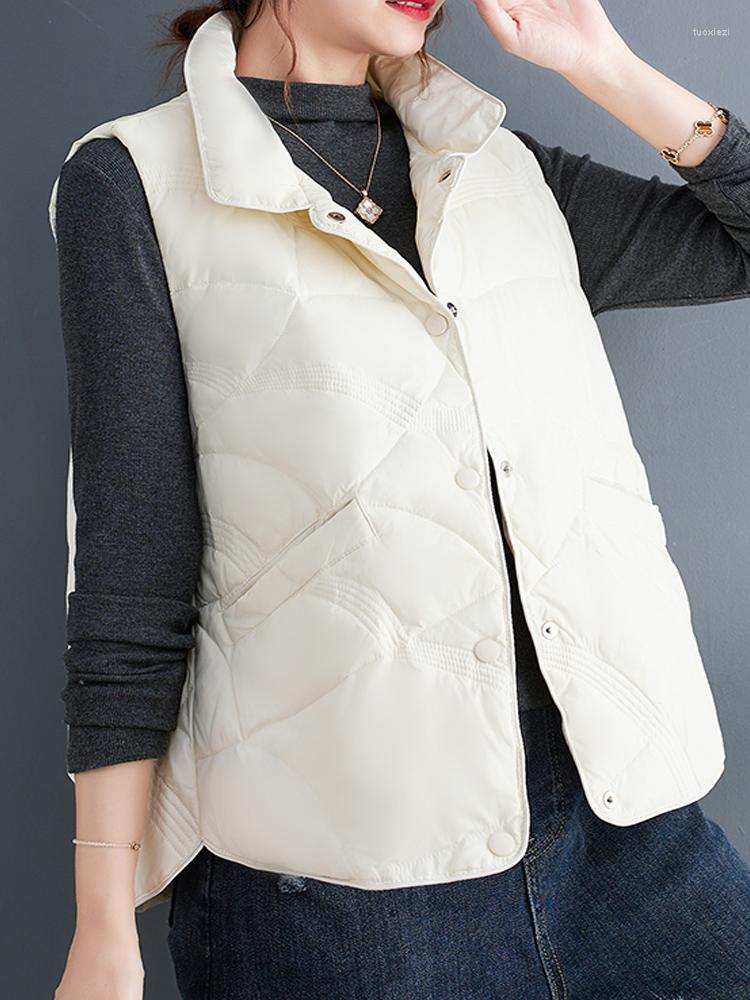 Women's Vests Solid Color Sleeveless Down Cotton Stand Collar Vest Women's Autumn And Winter Outer Wear 2022 Fashion Warm Clothing Trend, Beige
Women's Vests Solid Color Sleeveless Down Cotton Stand Collar Vest Women's Autumn And Winter Outer Wear 2022 Fashion Warm Clothing Trend, Beige