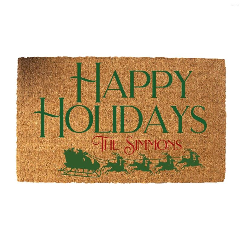 Christmas Decorations Doormat Entrance Welcome Rugs or Stair Kitchen Hallway Carpets Modern Personalized Front Door Decoration Alfombra