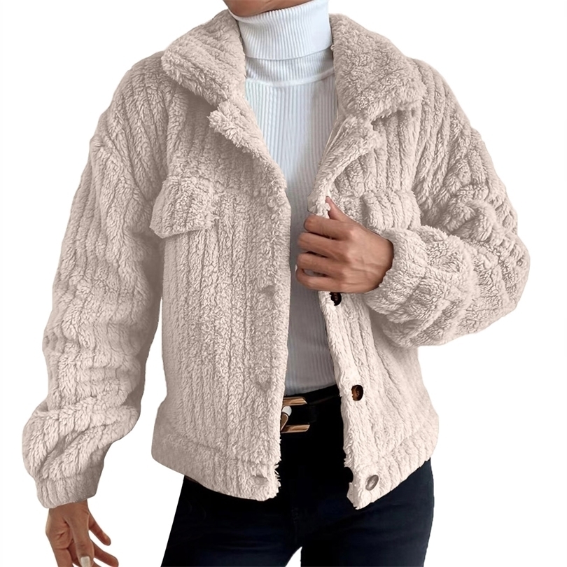 Womens Down Parkas Top Selling Wool Long Sleeve Sweatershirtparkas For Women Winter Warm Plush Coat Top Snow Coat Outwear No Pocket With Button 221010, Dark blue
Womens Down Parkas Top Selling Wool Long Sleeve Sweatershirtparkas For Women Winter Warm Plush Coat Top Snow Coat Outwear No Pocket With Button 221010, Dark blue