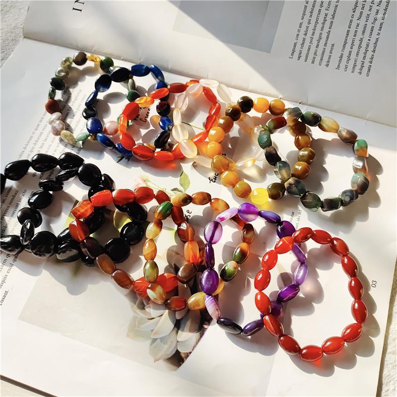 Strand Random Colorful Natural Gemstoness Bracelet Agates Crystal Polished Yoga Trendy Jewelry
Strand Random Colorful Natural Gemstoness Bracelet Agates Crystal Polished Yoga Trendy Jewelry