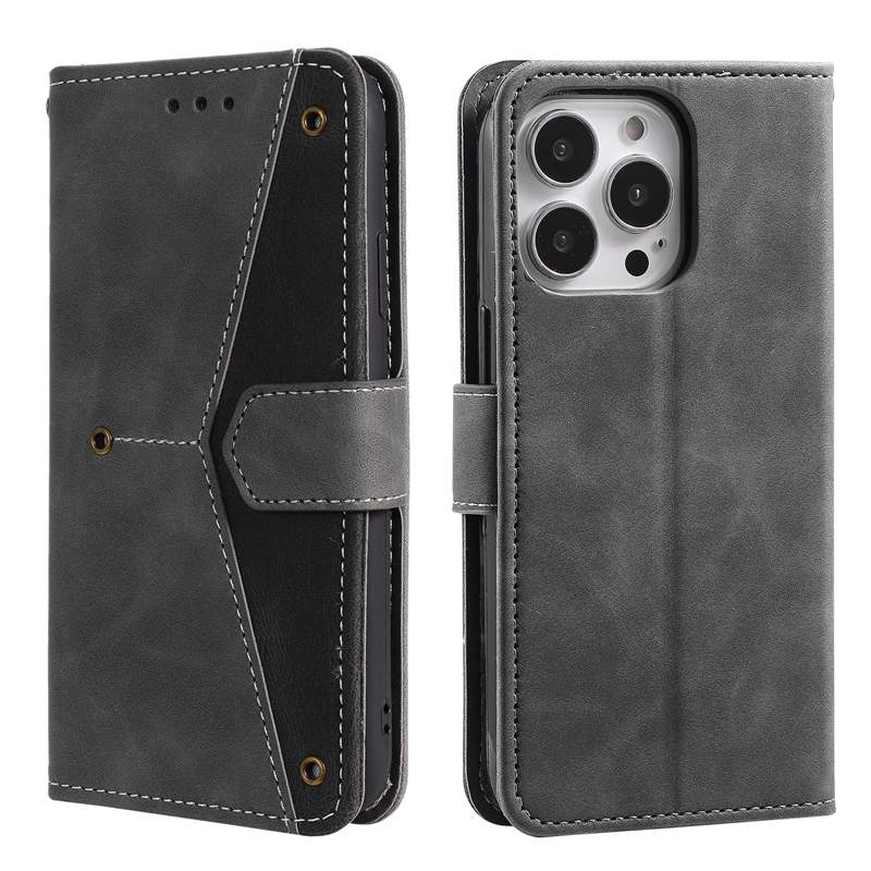 A17 Hand Feeling Leather Wallet Cases For Samsung S25 Edge A36 A56 S24 FE Plus S23 Ultra A07 A16 A06 A05 A05S A15 A35 Hybrid Contrast ID Holder Hit Fl