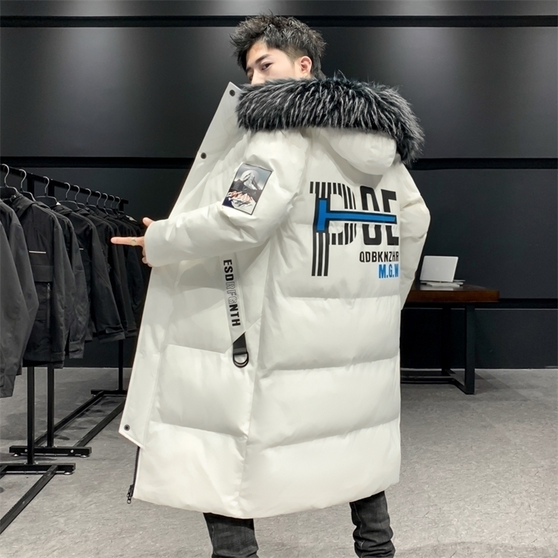 Mens Down Parkas Jacket Autumn Winter Coat Fashion Trend Thickening KneeLength Hat Detachable 221010, White
Mens Down Parkas Jacket Autumn Winter Coat Fashion Trend Thickening KneeLength Hat Detachable 221010, White