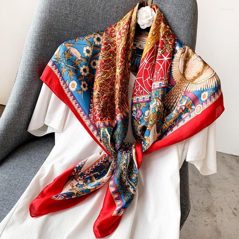 Scarves Women Various Patterns Scarfs Silk Scarf Fashion Female Satin Shawl Designer 90 90cm Square Bandana
Scarves Women Various Patterns Scarfs Silk Scarf Fashion Female Satin Shawl Designer 90 90cm Square Bandana