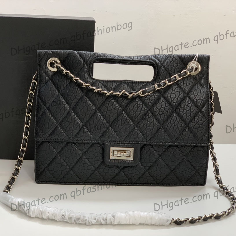 Womens Jumbo 2.55 Briefcase Bags Top Handle Tote Elephant Cowhide Calfskin Real Leather Aged Silver Metal Hardware Matelasse Chain Crossbody Shoulder Handbags 31CM, Box
Womens Jumbo 2.55 Briefcase Bags Top Handle Tote Elephant Cowhide Calfskin Real Leather Aged Silver Metal Hardware Matelasse Chain Crossbody Shoulder Handbags 31CM, Box