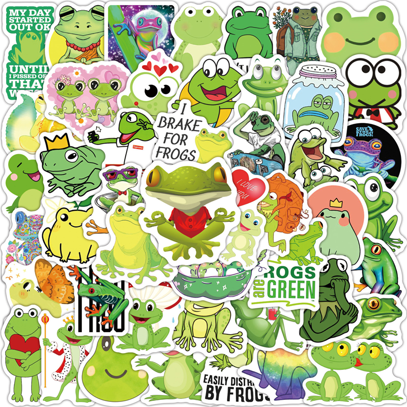 100 Pieces Cute Frog Stickers Vinyl Decals Laptop Sticker Cartoon Waterproof Decorative Stickers for Computer Luggage Guitar Bottle Refrigerator, Multi colors
100 Pieces Cute Frog Stickers Vinyl Decals Laptop Sticker Cartoon Waterproof Decorative Stickers for Computer Luggage Guitar Bottle Refrigerator, Multi colors