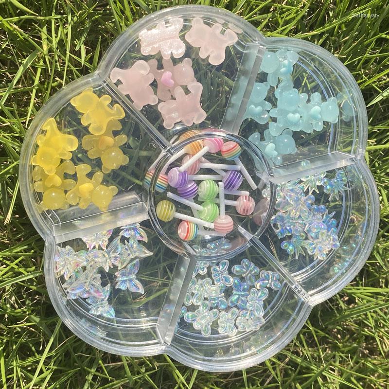 Nail Art Decorations 1Box Supplies Lollipop Bear Butterfly Multi-Shaped Resin Alloy Zircon Design Luxury Charms For UV Gel Stones
Nail Art Decorations 1Box Supplies Lollipop Bear Butterfly Multi-Shaped Resin Alloy Zircon Design Luxury Charms For UV Gel Stones