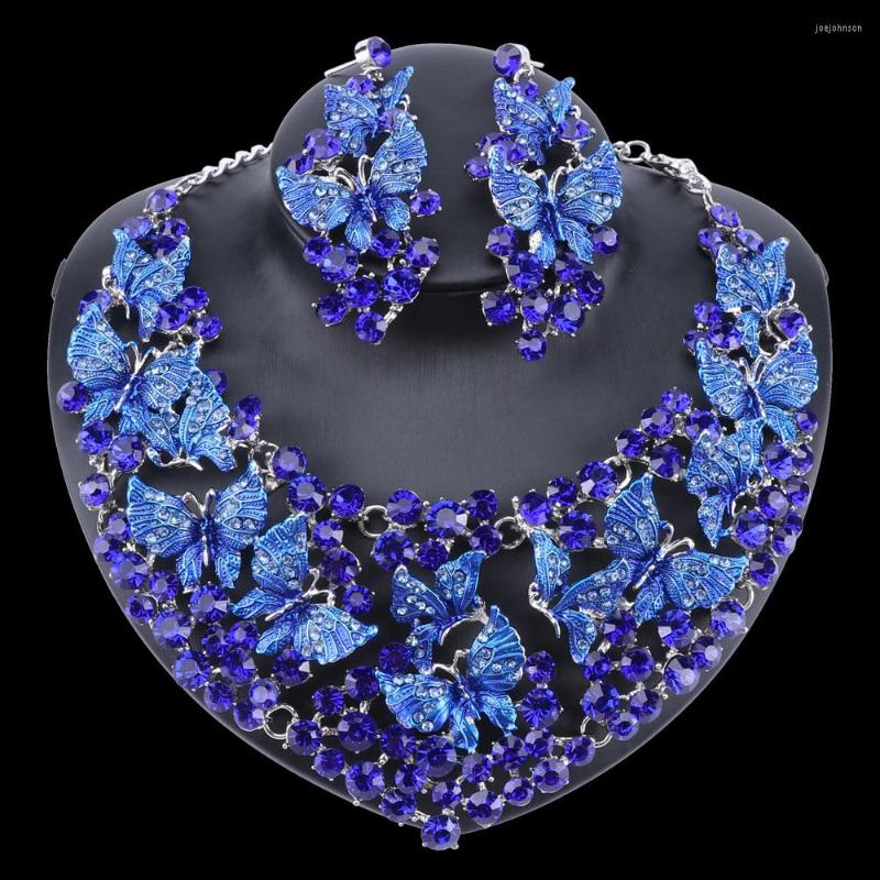 Necklace Earrings Set Fashion Jewelry Blue Crystal Rhinestone For Women Dubai Bridal Wedding Jewellery Silver Color, Picture shown
Necklace Earrings Set Fashion Jewelry Blue Crystal Rhinestone For Women Dubai Bridal Wedding Jewellery Silver Color, Picture shown
