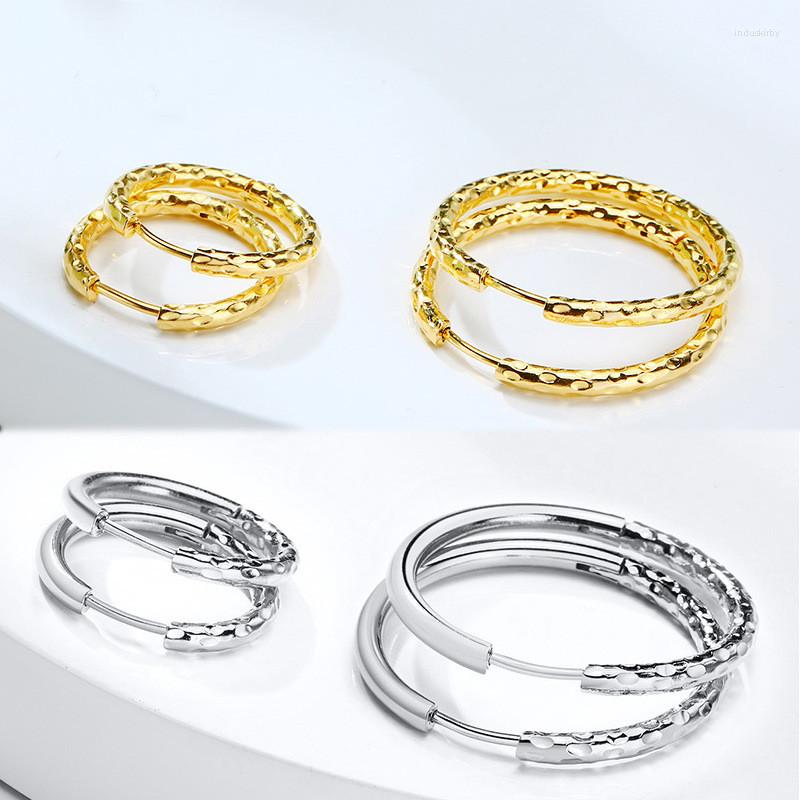 Hoop Earrings Fashion Women's Circle Big Ear Ring Gold Color Silver Stainless Steel Heart-shaped
Hoop Earrings Fashion Women's Circle Big Ear Ring Gold Color Silver Stainless Steel Heart-shaped