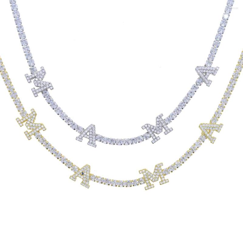 Choker Fashion Mother Day Gift Jewelry 3mm CZ Tennis Chain MAMA Letter Initial Necklace
Choker Fashion Mother Day Gift Jewelry 3mm CZ Tennis Chain MAMA Letter Initial Necklace