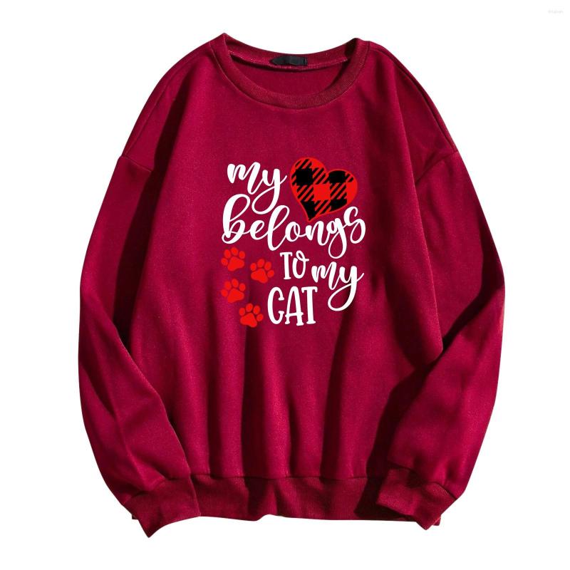 Women' Hoodies Letter Printed Valentine' Day Hoodie Round Neck Loose Women Pullover Simple Sweatshirts Tops Sudaderas Polerones De Mujer, Bk
Women' Hoodies Letter Printed Valentine' Day Hoodie Round Neck Loose Women Pullover Simple Sweatshirts Tops Sudaderas Polerones De Mujer, Bk