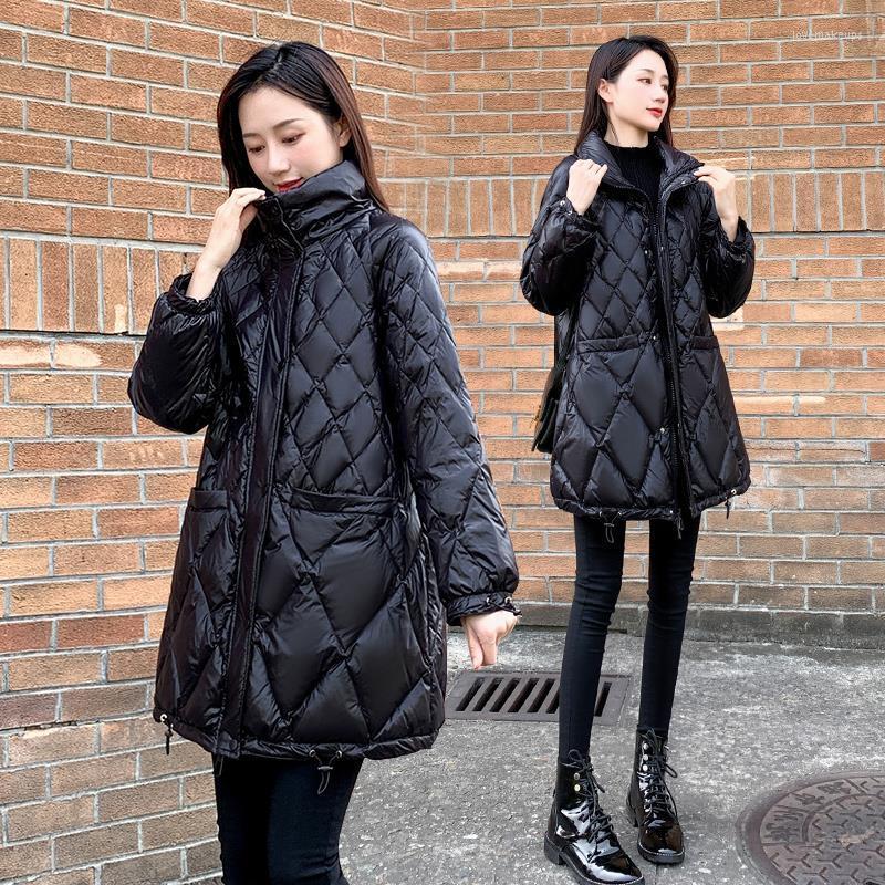 Women' Trench Coats Winter Women' Mid-length Jacket Korean Casual Black Loose Thin Section Shiny Solid Color Hooded Women Bubble Coat
Women' Trench Coats Winter Women' Mid-length Jacket Korean Casual Black Loose Thin Section Shiny Solid Color Hooded Women Bubble Coat