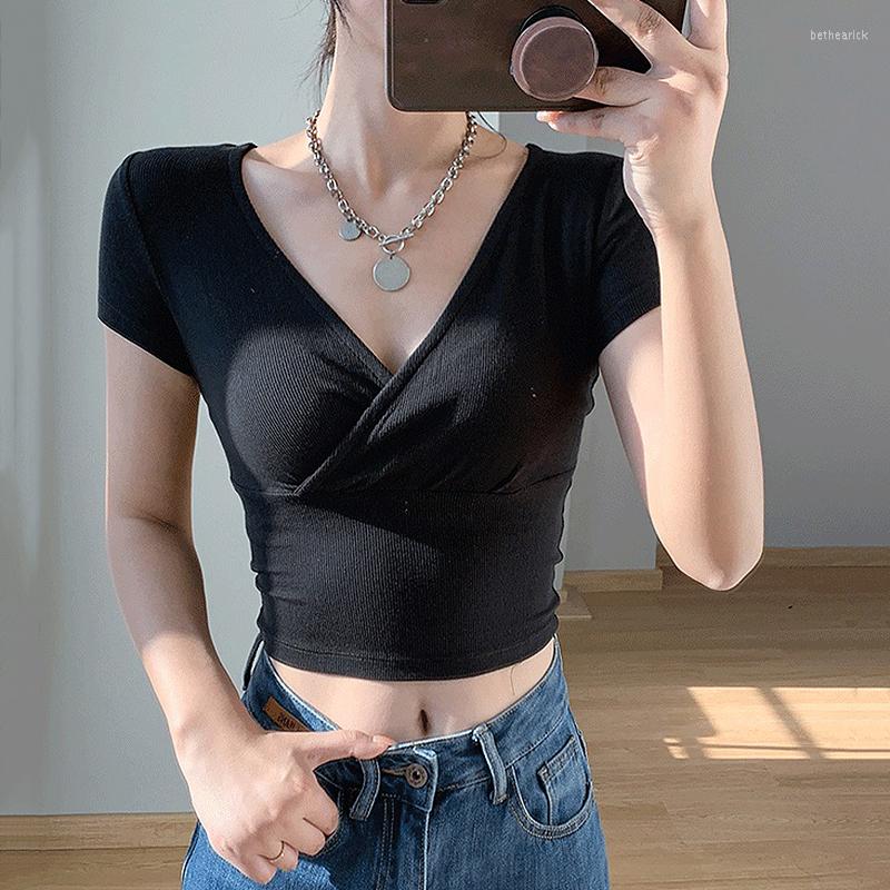 Women' T Shirts BETHQUENOY Cross V Neck Black T-shirt Poleras Mujer Camisetas Slim Crop Tee Shirt Femme Summer Top Women Clothing 2022
Women' T Shirts BETHQUENOY Cross V Neck Black T-shirt Poleras Mujer Camisetas Slim Crop Tee Shirt Femme Summer Top Women Clothing 2022