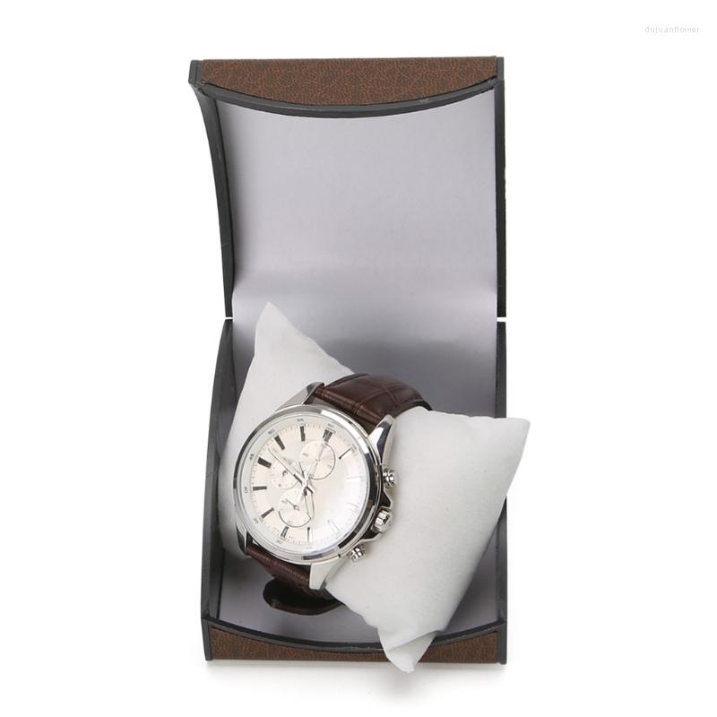 Watch Boxes 1Pc Luxury Wristwatch Box Display Case Gift For Jewelry Bracelet Faux Leather Holder Shop Or Dressing Table Rack Accessories 06N
Watch Boxes 1Pc Luxury Wristwatch Box Display Case Gift For Jewelry Bracelet Faux Leather Holder Shop Or Dressing Table Rack Accessories 06N