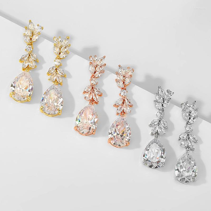 Dangle Earrings Uilz Luxury Zircon Wedding Long With Round Water Drop Elegant CZ For Women Bridal Jewelry
Dangle Earrings Uilz Luxury Zircon Wedding Long With Round Water Drop Elegant CZ For Women Bridal Jewelry