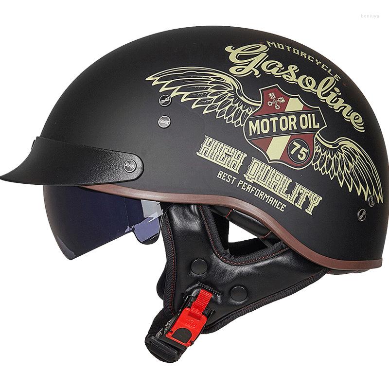 Motorcycle Helmets GXT-04 Series Vintage Scooter Bike Racing Half Face Helmet Handmade Lightweight Jet Sun Lens Dot Approved Moto Casco
Motorcycle Helmets GXT-04 Series Vintage Scooter Bike Racing Half Face Helmet Handmade Lightweight Jet Sun Lens Dot Approved Moto Casco
