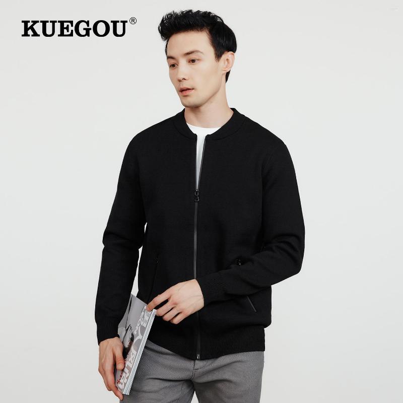 Men's Sweaters KUEGOU 2022 Autumn O-Neck Cardigan Men Soft Warm Knitted Sweater High Quality Long Sleeve Zipper Slim Coat Wool Blend JK02, Black
Men's Sweaters KUEGOU 2022 Autumn O-Neck Cardigan Men Soft Warm Knitted Sweater High Quality Long Sleeve Zipper Slim Coat Wool Blend JK02, Black