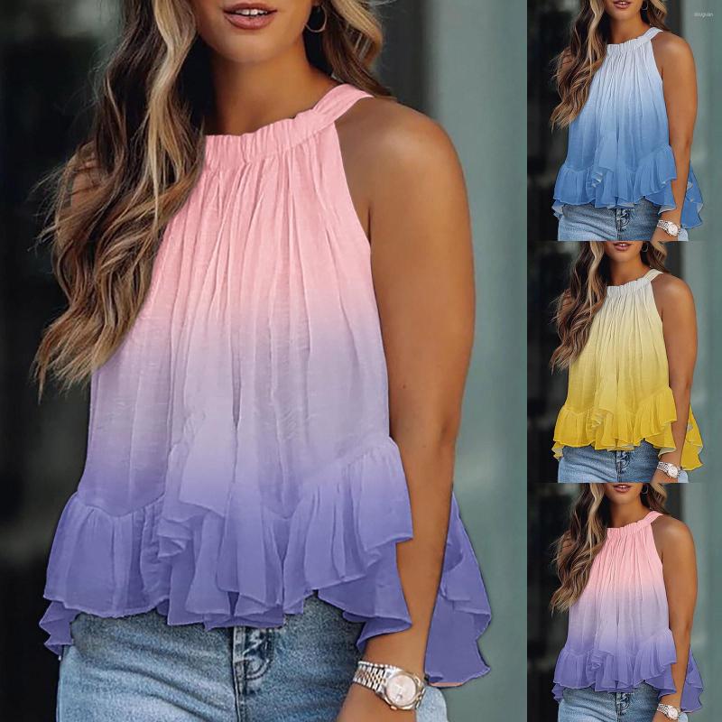 Women' Blouses Elegant Sleeveless Halter Womens Chiffon Tops Vintage Floral Printed Summer Boho Beach Shirts Ruffled Slim Blusas Mujer, Blue
Women' Blouses Elegant Sleeveless Halter Womens Chiffon Tops Vintage Floral Printed Summer Boho Beach Shirts Ruffled Slim Blusas Mujer, Blue