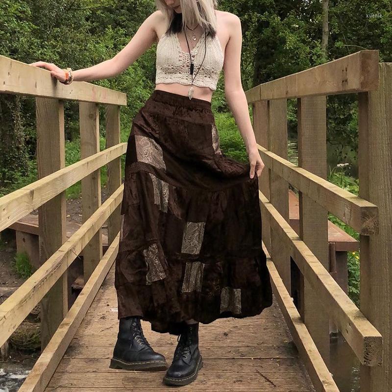 Skirts Y2k Vintage Brown Patchwork Long Printed Boho Grunge Fairycore Retro Pleated Kawaii Holiday Women Streetwear, Auburn
Skirts Y2k Vintage Brown Patchwork Long Printed Boho Grunge Fairycore Retro Pleated Kawaii Holiday Women Streetwear, Auburn