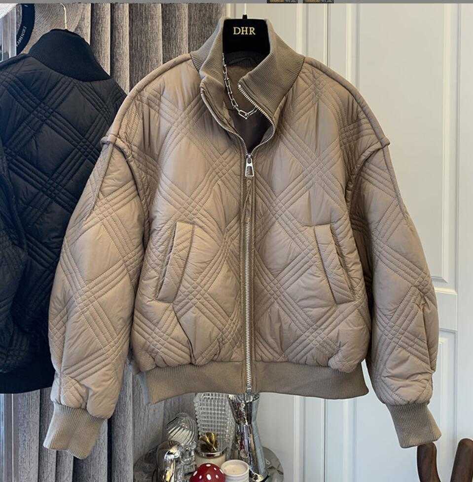 Women' Down Parkas Western Style Rhombus Stand Collar Cotton-Padded Clothes Fashion Retro Casual Jacket Parker Women' Loose Chic Motorcycle Jacket T221011, White
Women' Down Parkas Western Style Rhombus Stand Collar Cotton-Padded Clothes Fashion Retro Casual Jacket Parker Women' Loose Chic Motorcycle Jacket T221011, White