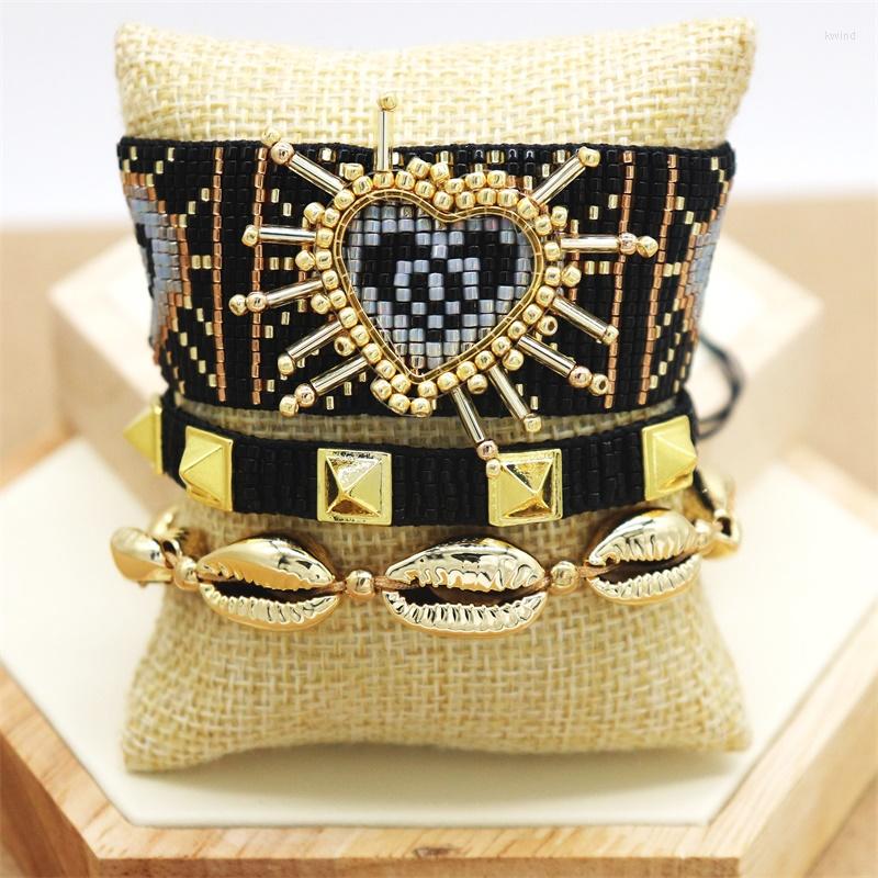 Strand ZHONGVI Bohemia Bracelet Set Women Trendy Unique Heart Jewelry Summer Beach Shell Pulsera Mujer Miyuki Beads Wholesale
Strand ZHONGVI Bohemia Bracelet Set Women Trendy Unique Heart Jewelry Summer Beach Shell Pulsera Mujer Miyuki Beads Wholesale