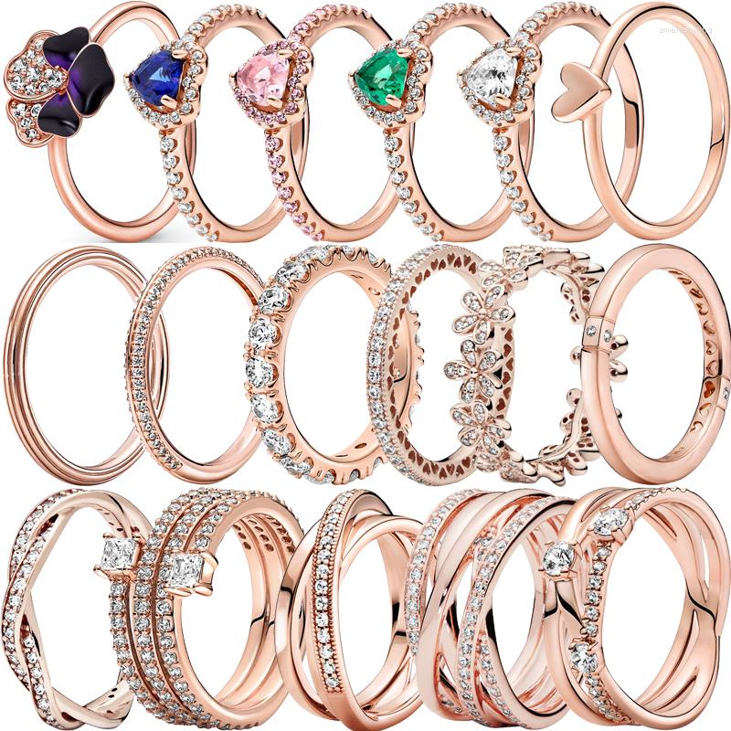 Cluster Rings 2022 925 Sterling Silver Purple Flowers Clear Zircon Heart Pave Sparkling Rose Gold Women Fine Luxury Jewelry DIY Gift
Cluster Rings 2022 925 Sterling Silver Purple Flowers Clear Zircon Heart Pave Sparkling Rose Gold Women Fine Luxury Jewelry DIY Gift