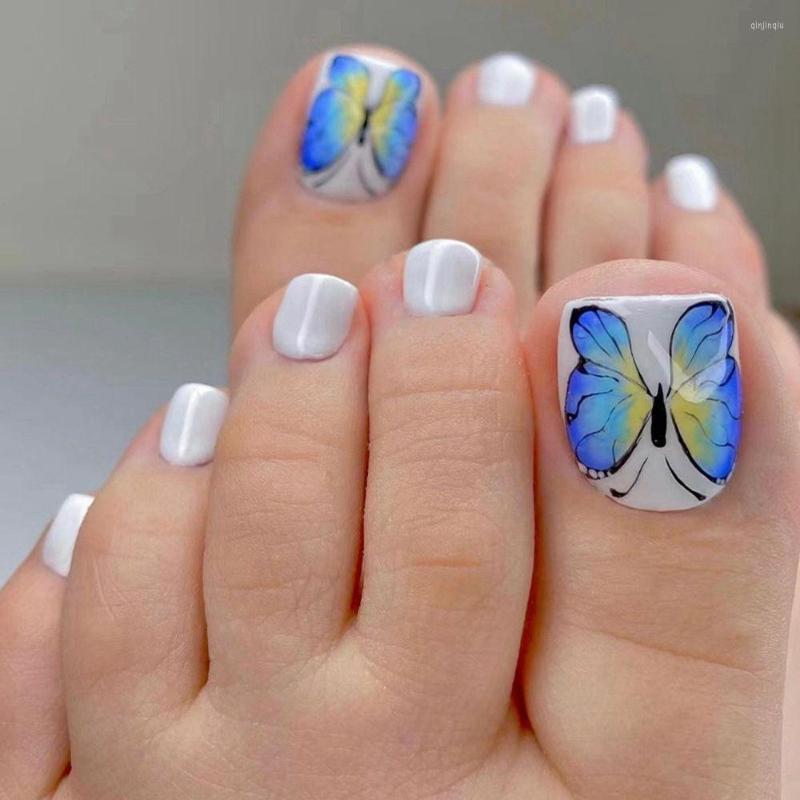 False Nails 24pcs/Box Fashion Detachable Butterfly Square Head Toes Wearable French Fake Full Cover Nail Tips, 31
False Nails 24pcs/Box Fashion Detachable Butterfly Square Head Toes Wearable French Fake Full Cover Nail Tips, 31