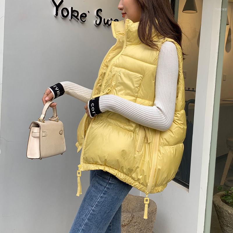 Women's Vests 2022 Woman Autumn Warm Bright Color Vest Female Fashion Zipper Sleeveless Coat Tops Ladies Casual Cotton Outwear Coats H932, Blue
Women's Vests 2022 Woman Autumn Warm Bright Color Vest Female Fashion Zipper Sleeveless Coat Tops Ladies Casual Cotton Outwear Coats H932, Blue