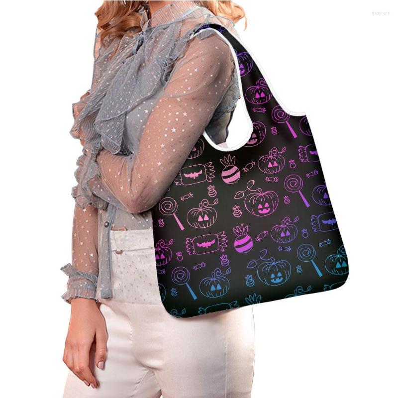 Shopping Bags Brand Halloween Pattern Women Reusable Lady Shoulder Shopper Bag Portable Grocery Foldable Ladies Storage, Customize ko
Shopping Bags Brand Halloween Pattern Women Reusable Lady Shoulder Shopper Bag Portable Grocery Foldable Ladies Storage, Customize ko