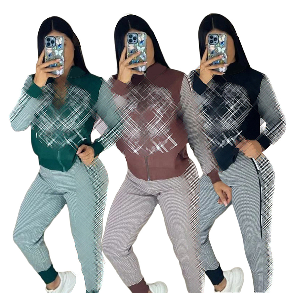 J2747 Autumn New Letter Printed Tracksuits For Womens Long Sleeve Cardigan Zipper Tops Coats And Sports Pants Brand 2 Piece Sets, Black
J2747 Autumn New Letter Printed Tracksuits For Womens Long Sleeve Cardigan Zipper Tops Coats And Sports Pants Brand 2 Piece Sets, Black