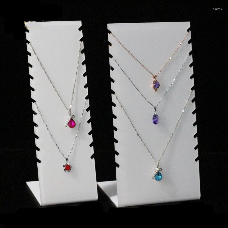 Jewelry Pouches 8-12 Necklace Pendant Acrylic Display Storage Rack Jewlery Organizer
Jewelry Pouches 8-12 Necklace Pendant Acrylic Display Storage Rack Jewlery Organizer