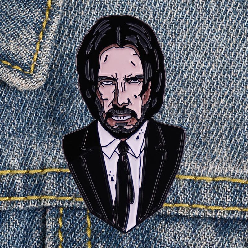 Brooches John Wick Lapel Pins Enamel Pin On Clothes Year Gift Jewelry Badges Backpack Accessories Fashion
