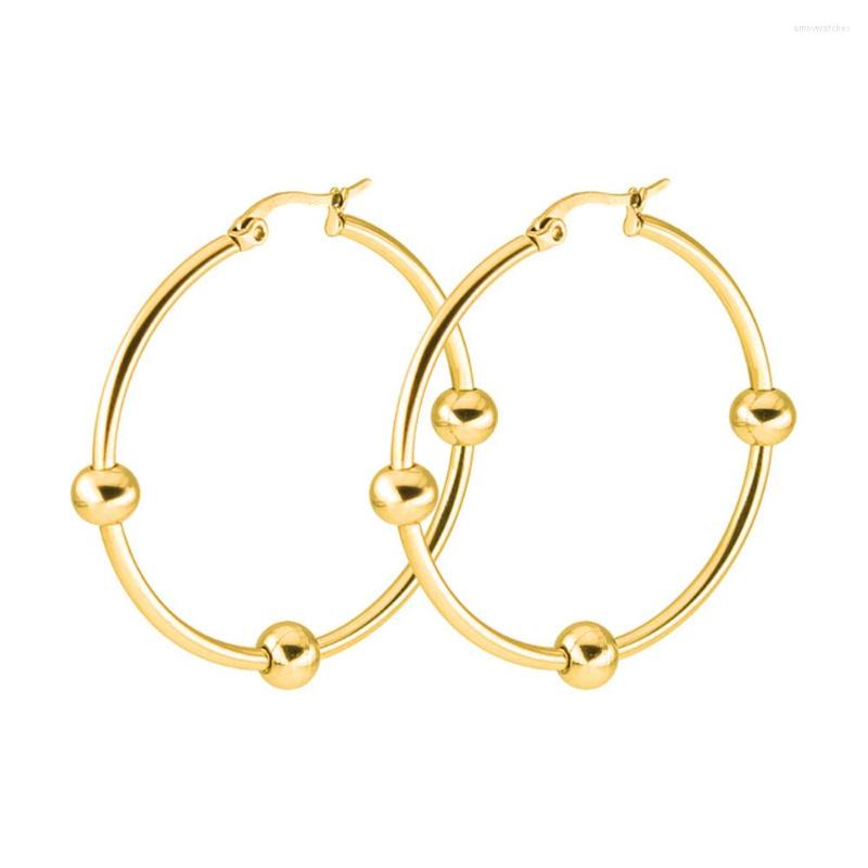 Hoop Earrings FIREBROS Trends Women Stainless Steel 50mm Big Ball Circle Gold Silver Color Drop
Hoop Earrings FIREBROS Trends Women Stainless Steel 50mm Big Ball Circle Gold Silver Color Drop