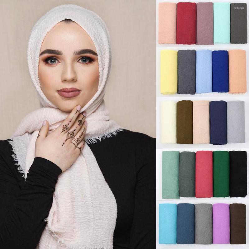 Ethnic Clothing Muslim Crinkle Hijab Scarf Fashion Women Soft Cotton Scarves Turban Large Shawls Wraps Islamic Arab Headscarf 180X90CM Pareo
Ethnic Clothing Muslim Crinkle Hijab Scarf Fashion Women Soft Cotton Scarves Turban Large Shawls Wraps Islamic Arab Headscarf 180X90CM Pareo