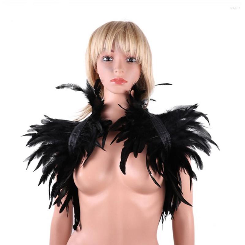Scarves Women Victorian Style Natural Feather Shrug Shawl Shoulder Wrap Cape Gothic Collar With Ribbon Ties Party Costume Accessories
Scarves Women Victorian Style Natural Feather Shrug Shawl Shoulder Wrap Cape Gothic Collar With Ribbon Ties Party Costume Accessories