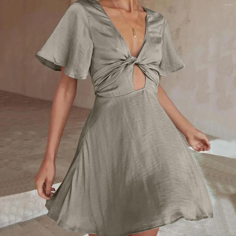 Casual Dresses Women' Sexy Solid Lace Up Party Dress 2022 Summer Fashion Deep V-neck Short Sleeve Mini Lady Sweet Vestidos #T2G, Green
Casual Dresses Women' Sexy Solid Lace Up Party Dress 2022 Summer Fashion Deep V-neck Short Sleeve Mini Lady Sweet Vestidos #T2G, Green