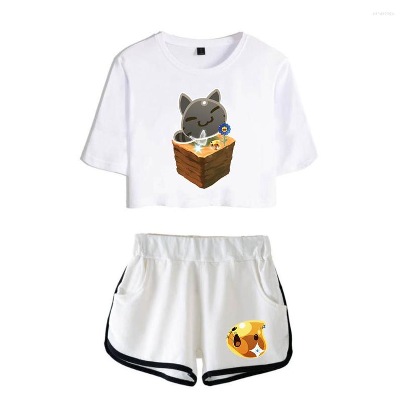 Women's T Shirts Trendy Kawaii Slime Rancher Simulation Print Dew Navel Sport Girl Suits Funny Youthful Two Piece Set Sexy Crop Tops Shorts, Picture shown
Women's T Shirts Trendy Kawaii Slime Rancher Simulation Print Dew Navel Sport Girl Suits Funny Youthful Two Piece Set Sexy Crop Tops Shorts, Picture shown