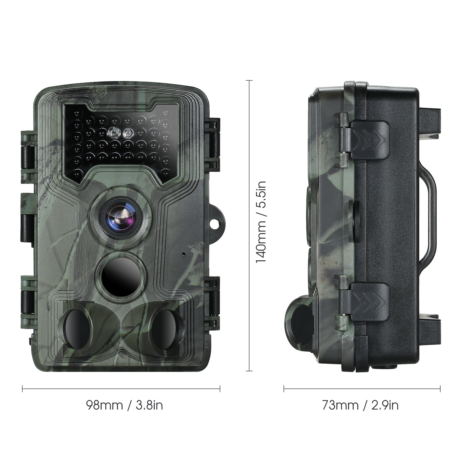 Hunting Cameras 36MP 1080P Trail and Game Camera with Night Vision 3 PIR Sensors IP66 Waterproof Motion Activated Infrared Hunting Camera 221011