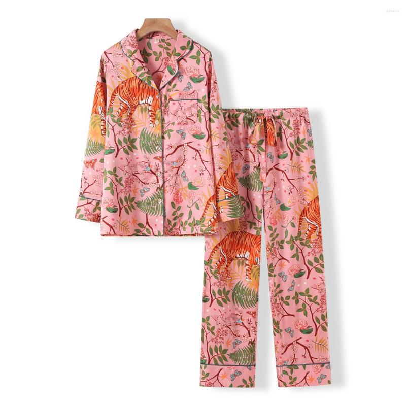 Women' Two Piece Pants 2022 Spring Summer Chic Women' High Quality Deswigner Tiger Floral Print Pajamas-Style Pantsuit A733, Green
Women' Two Piece Pants 2022 Spring Summer Chic Women' High Quality Deswigner Tiger Floral Print Pajamas-Style Pantsuit A733, Green
