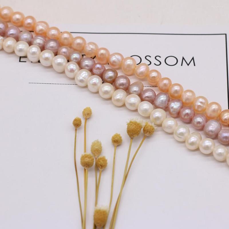 Beads High Quality Natural Freshwater Pearl Near Round Bead Making DIY Lady Necklace Bracelet Exquisite Jewelry Gift Size 5-6mm 
Beads High Quality Natural Freshwater Pearl Near Round Bead Making DIY Lady Necklace Bracelet Exquisite Jewelry Gift Size 5-6mm