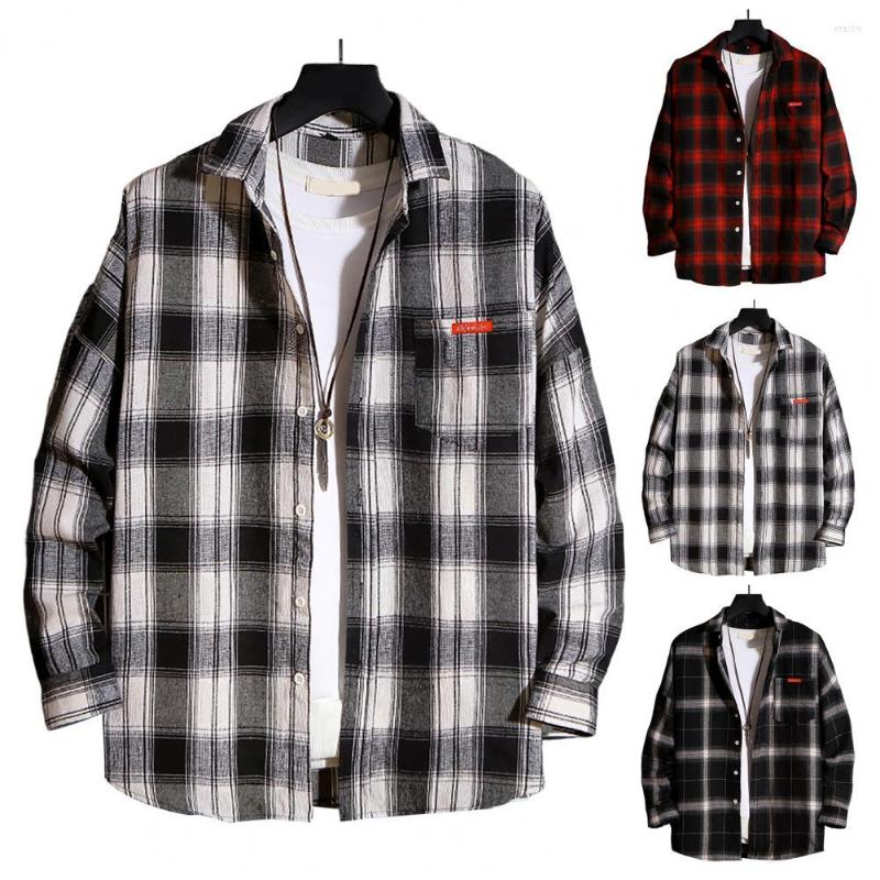 Men's Casual Shirts Men Autumn Shirt Plaid Print Buttons Long Sleeves Cardigan Single-breasted Keep Warm Soft Turn-down Collar Spring Male, Black
Men's Casual Shirts Men Autumn Shirt Plaid Print Buttons Long Sleeves Cardigan Single-breasted Keep Warm Soft Turn-down Collar Spring Male, Black