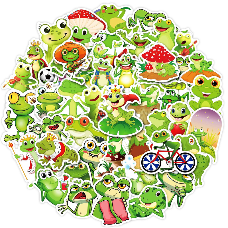 50PCS Cute frog stickers Cartoon for Teen Kids Water Bottle Cool Waterproof Decal for Girl Laptop Bicycle, Multi colors
50PCS Cute frog stickers Cartoon for Teen Kids Water Bottle Cool Waterproof Decal for Girl Laptop Bicycle, Multi colors