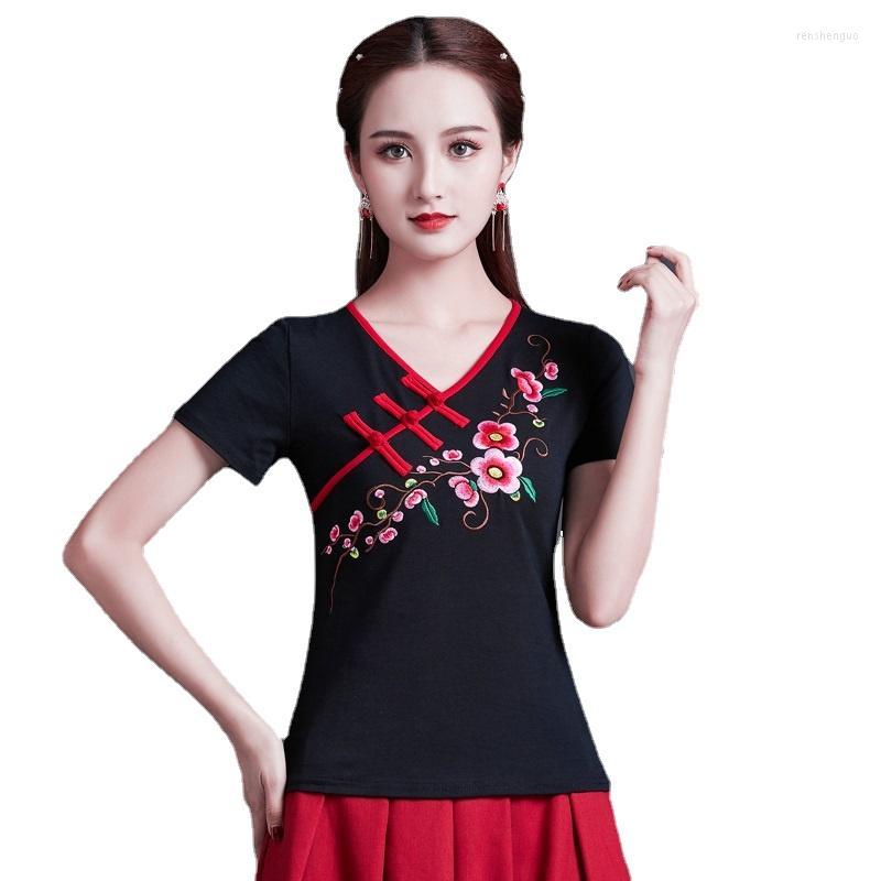 Ethnic Clothing Cheongsam Womens Plus Size Short Tops 2022 Summer Fashion Cotton Blend Embroidery Slim Fit Chinese Qipao Shirts G243
Ethnic Clothing Cheongsam Womens Plus Size Short Tops 2022 Summer Fashion Cotton Blend Embroidery Slim Fit Chinese Qipao Shirts G243