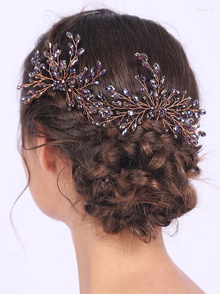 Headpieces Shiny Purple Crystal Hair Clip Feast Headpiece Wedding Accessories Handmade Jewelry For Elegant Women
Headpieces Shiny Purple Crystal Hair Clip Feast Headpiece Wedding Accessories Handmade Jewelry For Elegant Women