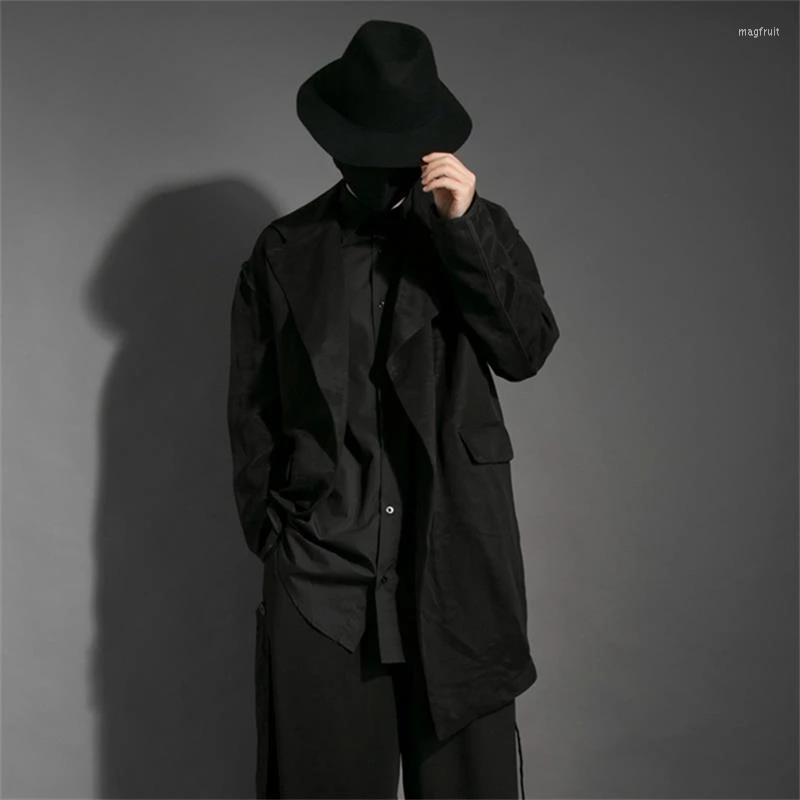 Men' Suits Men' Irregular Casual Suit Black Wind Autumn Winter Fashion Personalized Nightclub Clothing Asymmetric Design Coat
Men' Suits Men' Irregular Casual Suit Black Wind Autumn Winter Fashion Personalized Nightclub Clothing Asymmetric Design Coat