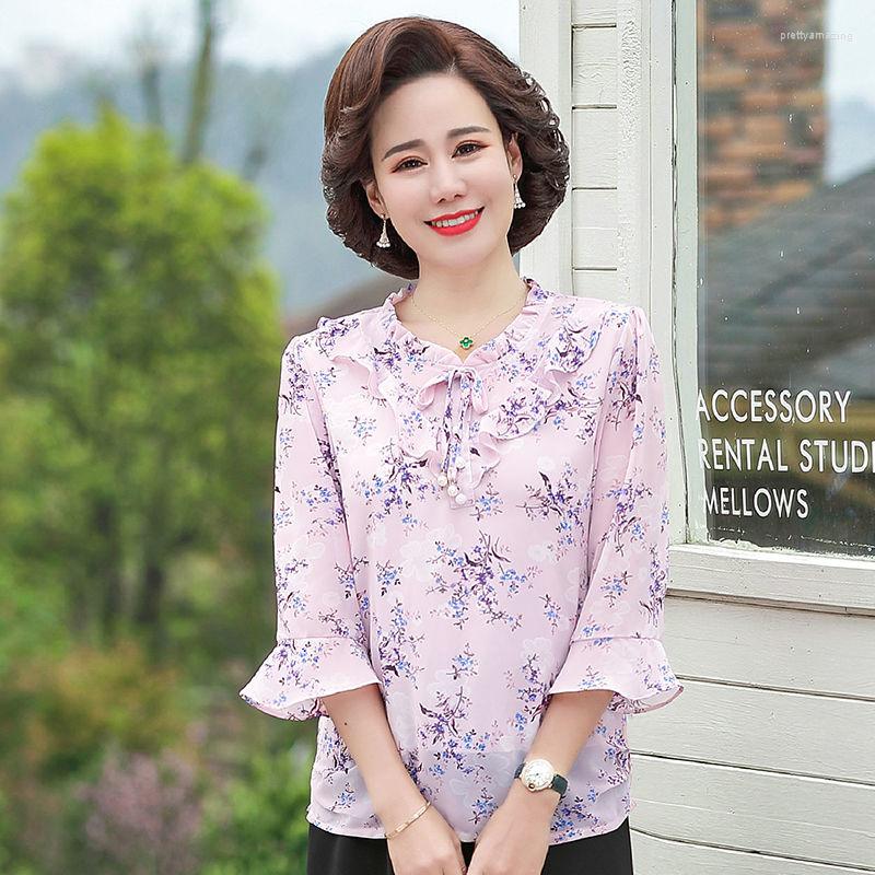 Women's Blouses 2022 Women Chiffon Summer Shirts Loose Casual Ruffle Tops Elegant Print Lotus Sleeve V-Neck Floral Blusas, Beige
Women's Blouses 2022 Women Chiffon Summer Shirts Loose Casual Ruffle Tops Elegant Print Lotus Sleeve V-Neck Floral Blusas, Beige