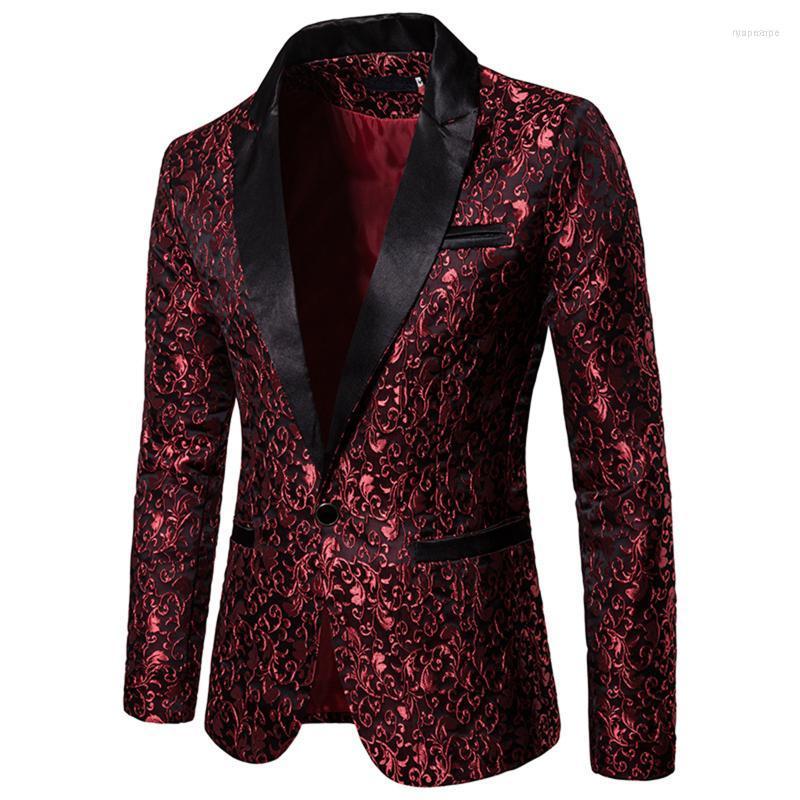 Men' Suits Men' Fashion Gold Jacquard Bronzing Floral Blazer Suit Mens Single Button Jacket Wedding Dress Party Stage Singer Costume, Black
Men' Suits Men' Fashion Gold Jacquard Bronzing Floral Blazer Suit Mens Single Button Jacket Wedding Dress Party Stage Singer Costume, Black