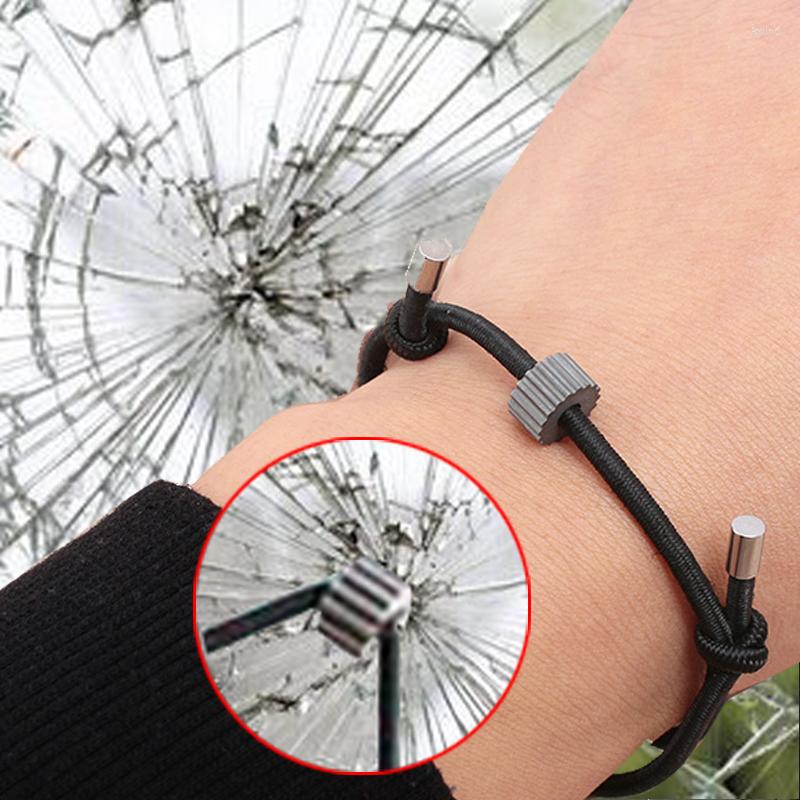 Charm Bracelets Escape Bracelet Glass Broken Wristband Tungsten Carbide Wrist Rope Emergency Safety Self-Rescue Tool Women Men Jewelry
Charm Bracelets Escape Bracelet Glass Broken Wristband Tungsten Carbide Wrist Rope Emergency Safety Self-Rescue Tool Women Men Jewelry