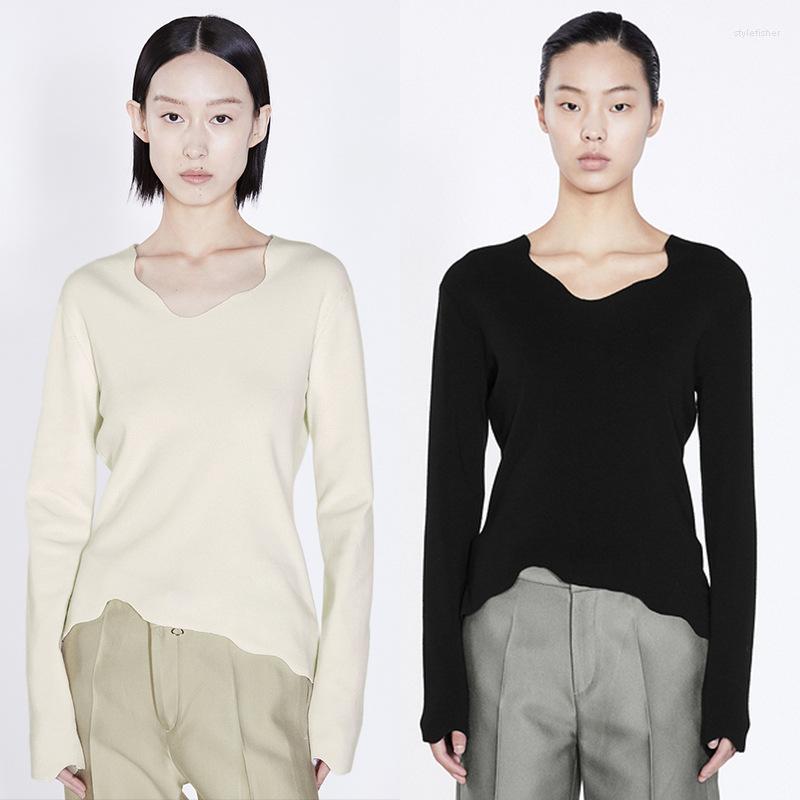 Women' Sweaters Women Sweater 2022 Autumn Two-color Irregular Neckline Bottoming Shirt Slim-fit Sheep Wool, Black
Women' Sweaters Women Sweater 2022 Autumn Two-color Irregular Neckline Bottoming Shirt Slim-fit Sheep Wool, Black
